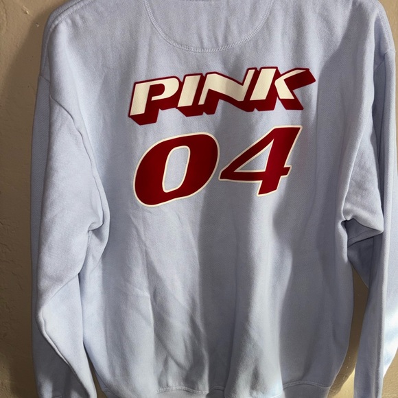 PINK Victoria's Secret Men's Crewneck Sweater in Light Blue - Picture 5 of 5